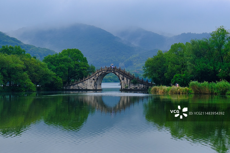 湘湖的桥图片素材