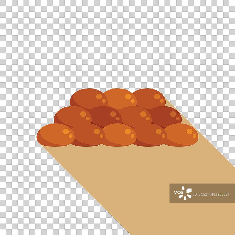 扁平风小扁豆图标农业生态产品图片素材