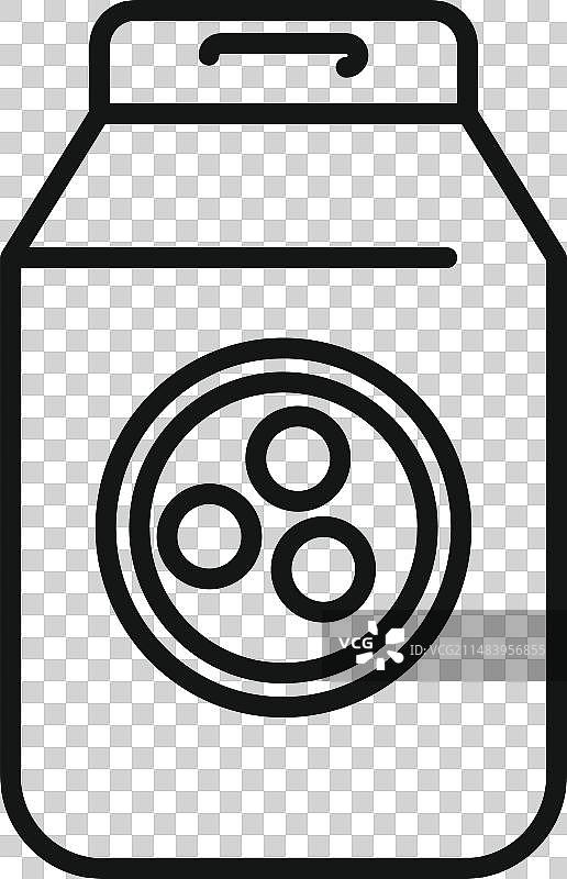 扁豆包装图标食品烹饪轮廓图片素材