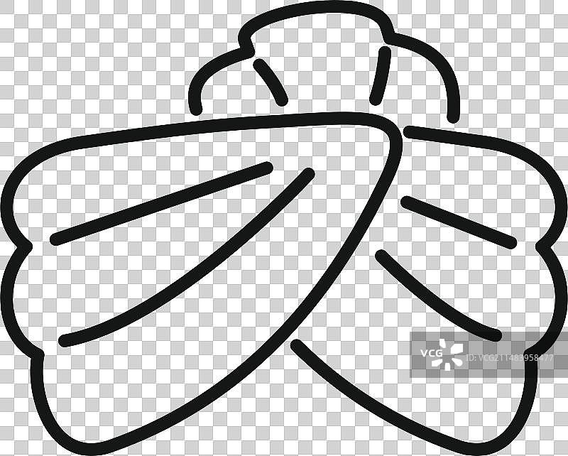 印度头巾轮廓图标头部文化图片素材