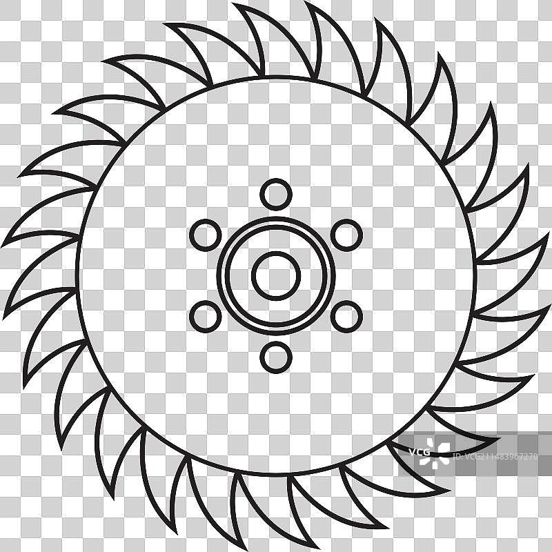 锯片图标图片素材