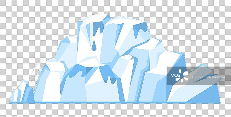 冰川如冰冻的河流图片素材