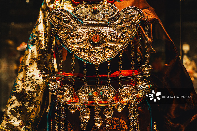 藏族服饰展览图片素材