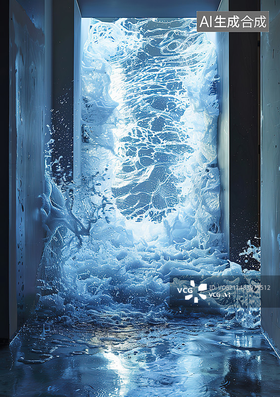 【AI数字艺术】从窗户往外看的人图片素材
