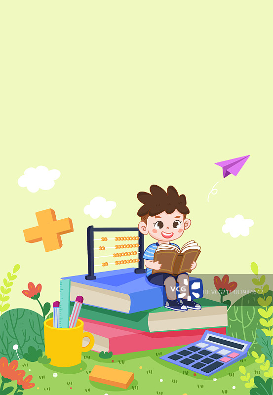 作业本封面  笔记本封面 儿童卡通 文创笔记 英文字母本 数学数字本图片素材