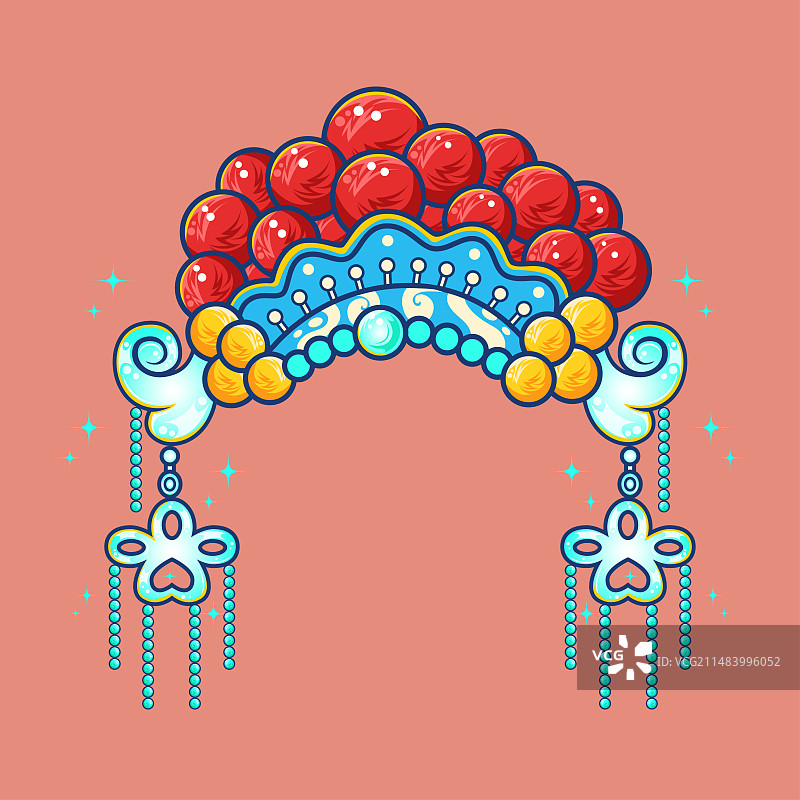 中国风京剧头饰图片素材