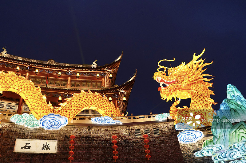 绍兴新昌大佛寺石城古刹图片素材