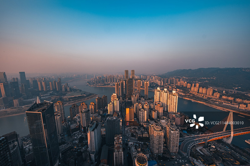 重庆老城区渝中区全景图图片素材