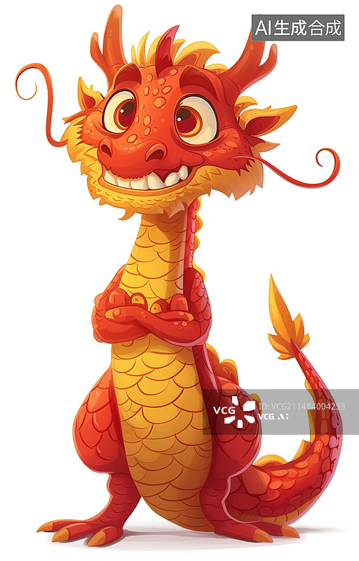 【AI数字艺术】手绘十二生肖龙图片素材