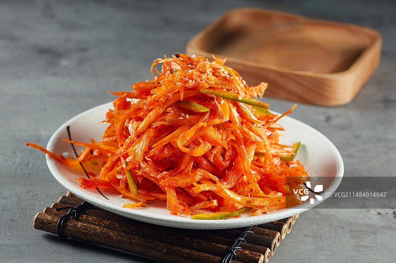 拌明太鱼丝图片素材