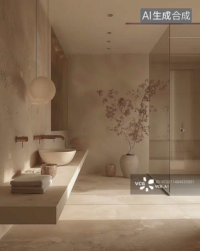 【AI数字艺术】豪华酒店室内空间图片素材