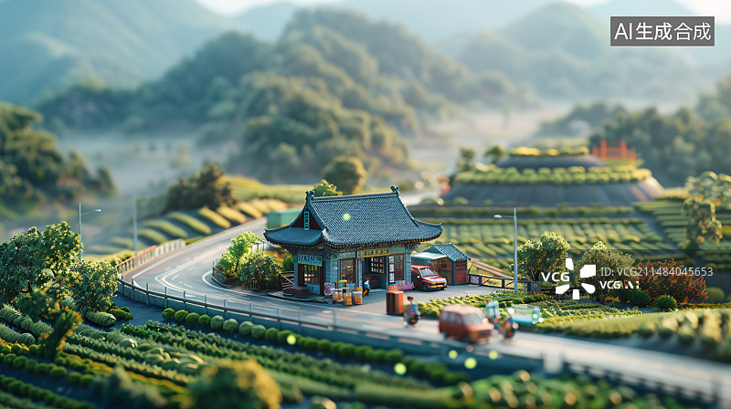 【AI数字艺术】乡村电商趋势图片素材