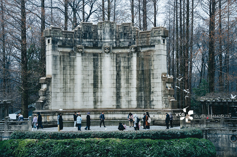 雪中音乐台图片素材