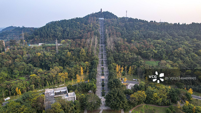 四川省资阳市乐至县县城航拍图片素材