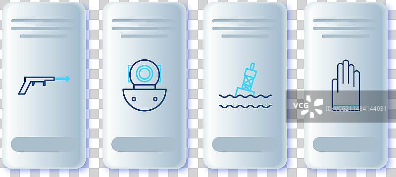 潜水设备、海上浮标图片素材