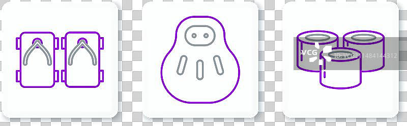 寿司和日式木屐图片素材