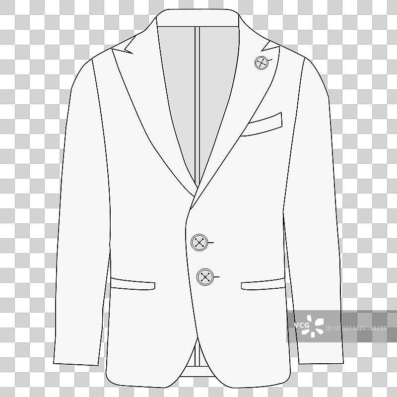 西装设计图样图片素材