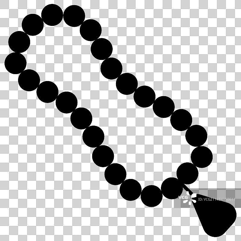 伊斯兰泰斯比黑色扁平图标泰斯比合集图片素材