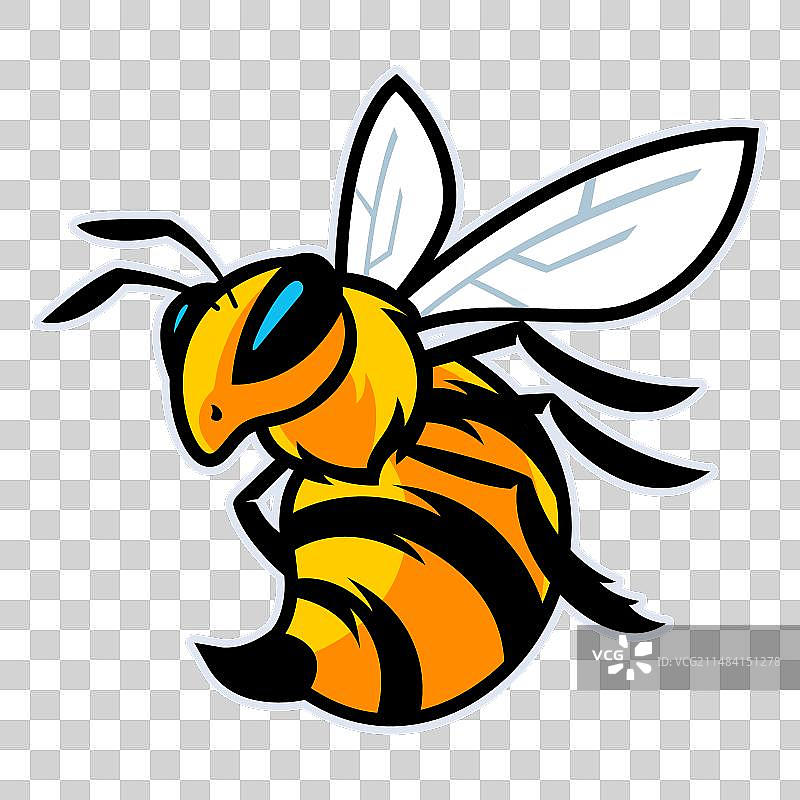 大黄蜂吉祥物标志模板图片素材