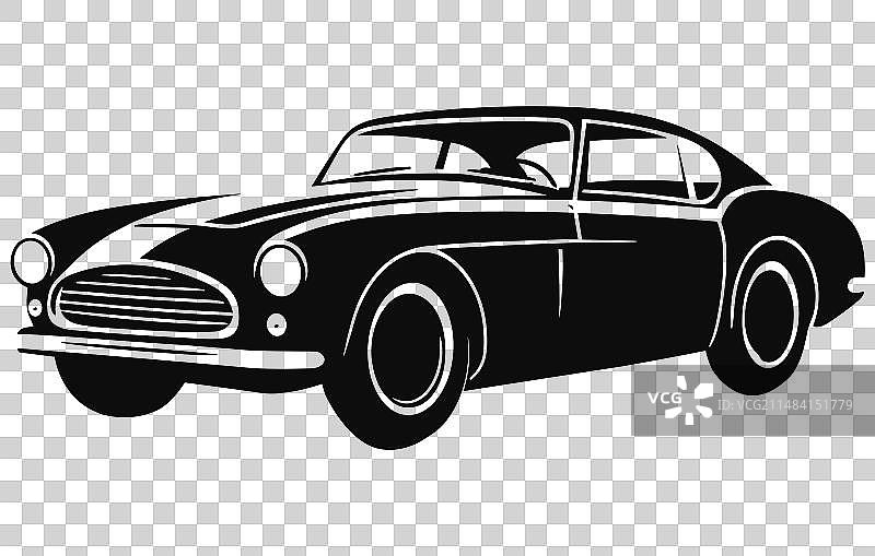 复古风奢华跑车设计图片素材