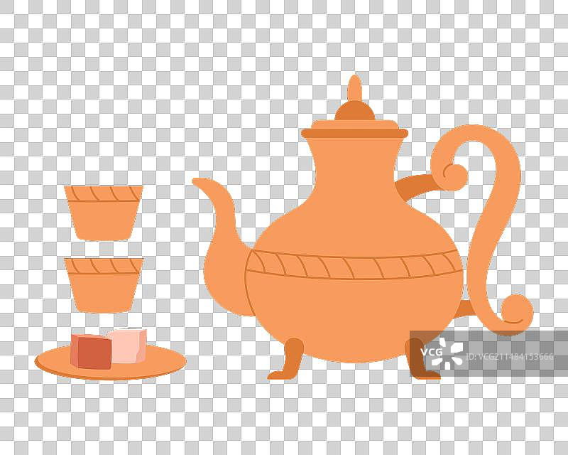 传统摩洛哥茶壶图片素材