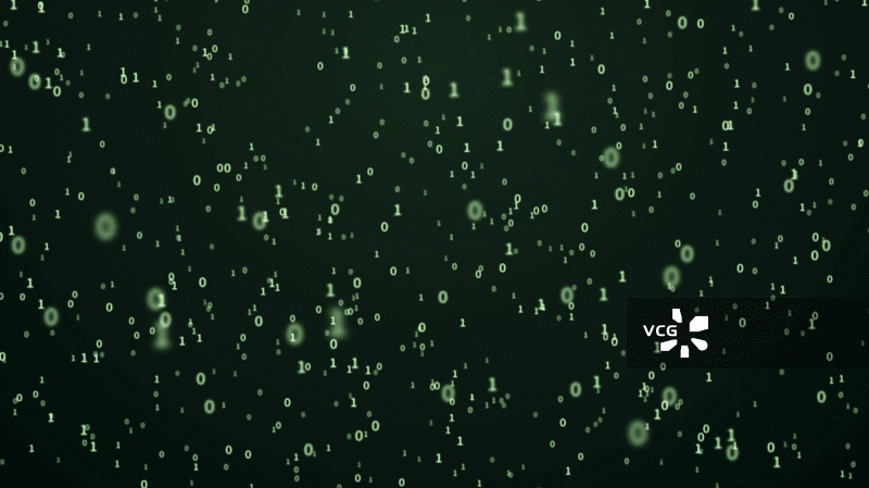 二进制0和1数字科技背景3D渲染图片素材