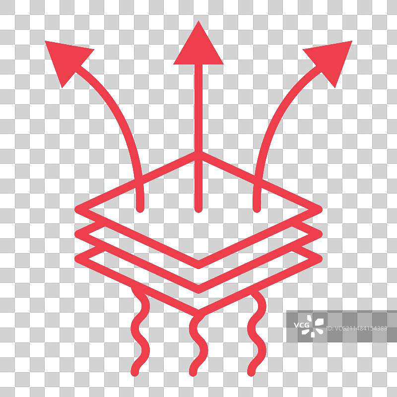 透气耐用防水材料图标图片素材