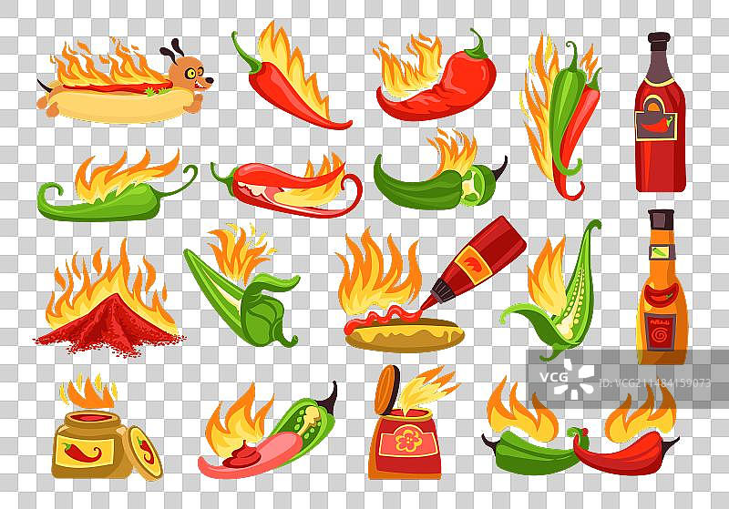 卡通辣椒酱图片素材