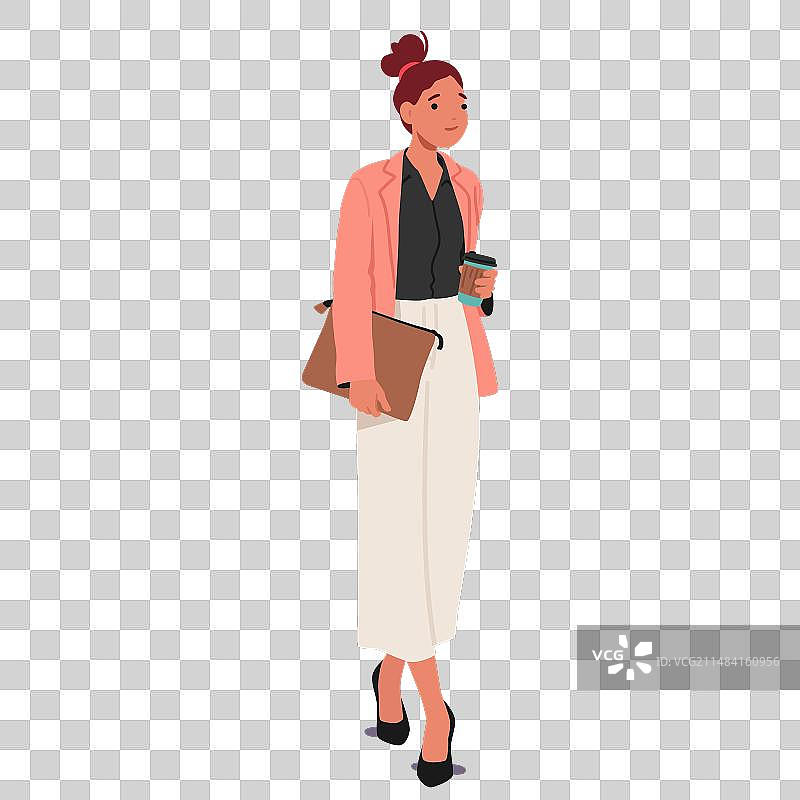 充满自信地工作的职业女性图片素材