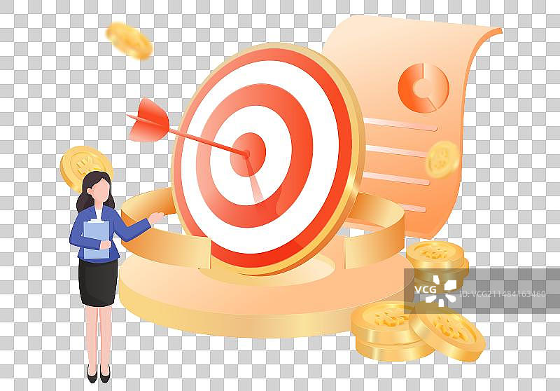 3D金融理财基金保险银行人物插画图片素材