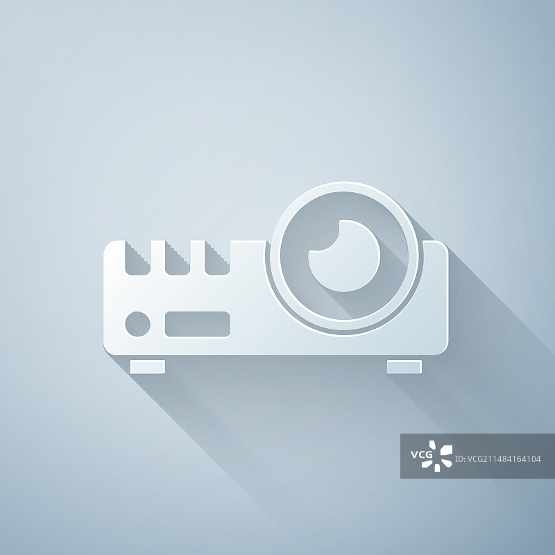 剪纸风格演示电影胶片媒体投影仪图片素材