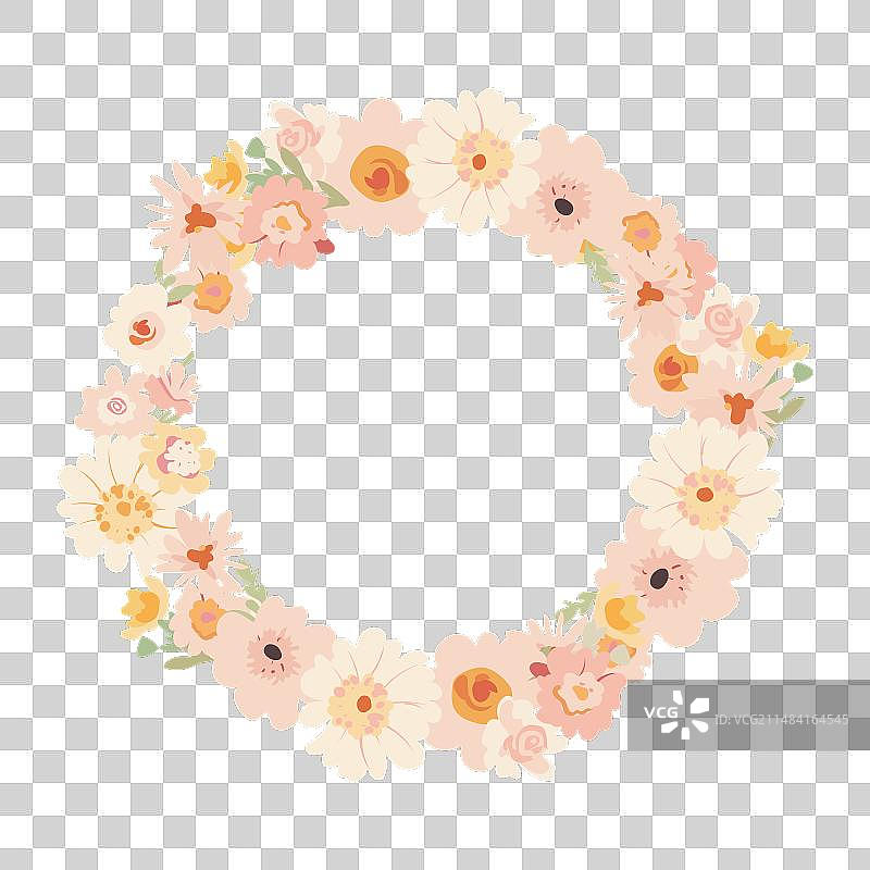 精美圆形画框图片素材