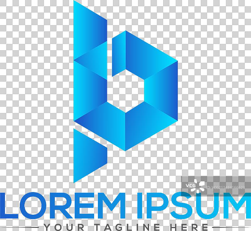 独特的字母B标志设计图片素材