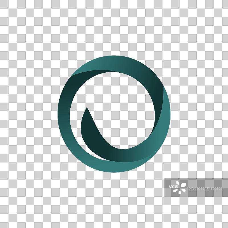 现代O字母抽象logo设计概念图片素材