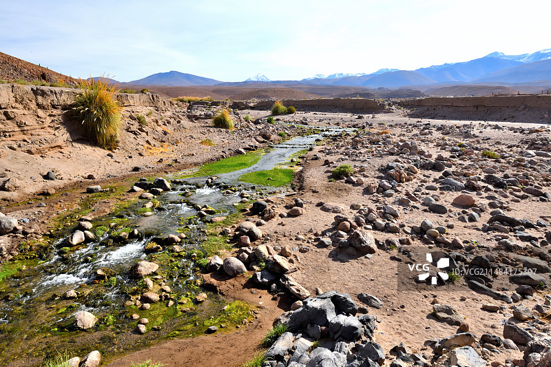 智利阿塔卡马普里塔玛河瓜廷峡谷图片素材