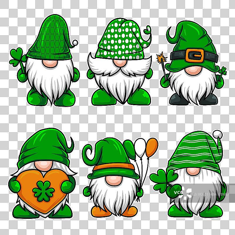 圣帕特里克节小矮人图片素材