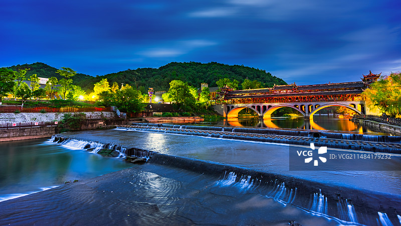 成都崇州街子古镇图片素材