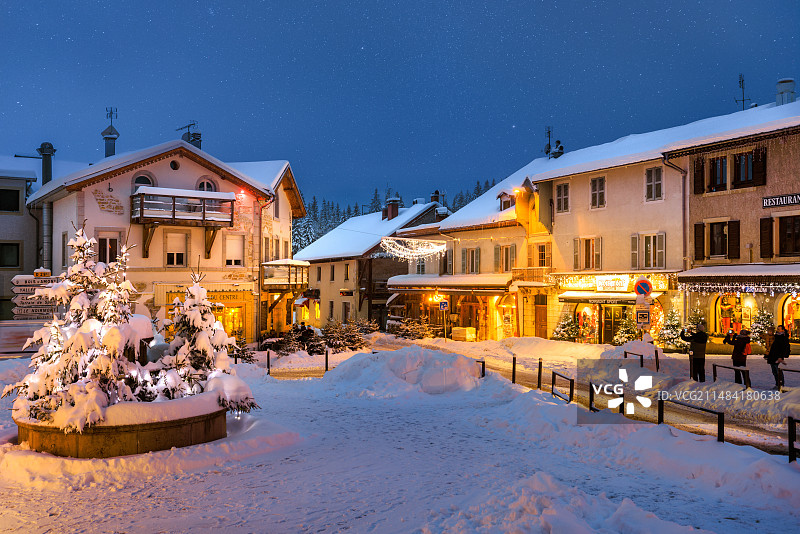 法国汝拉省莱鲁斯图片素材