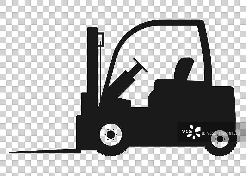 带货叉延伸装置的叉车图片素材