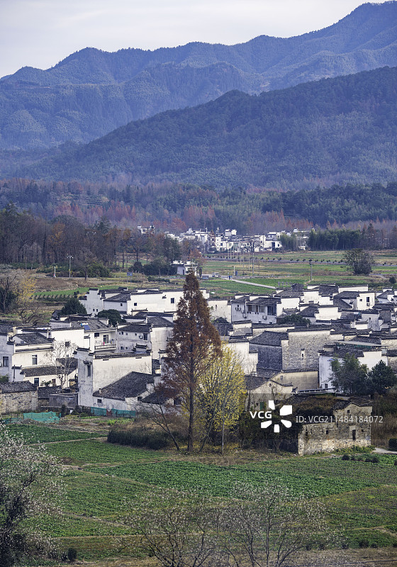 黄山卢村 徽州古村落图片素材
