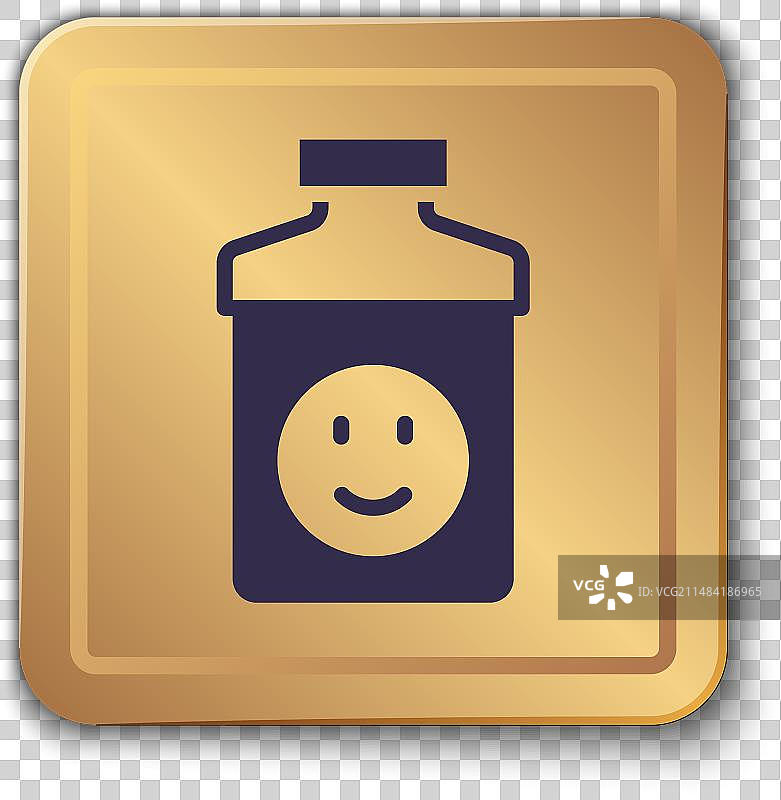 紫色背景上孤立的紫色抗抑郁药图标图片素材