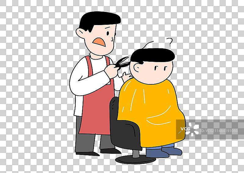 理发拿着剪刀的人理发师图片素材