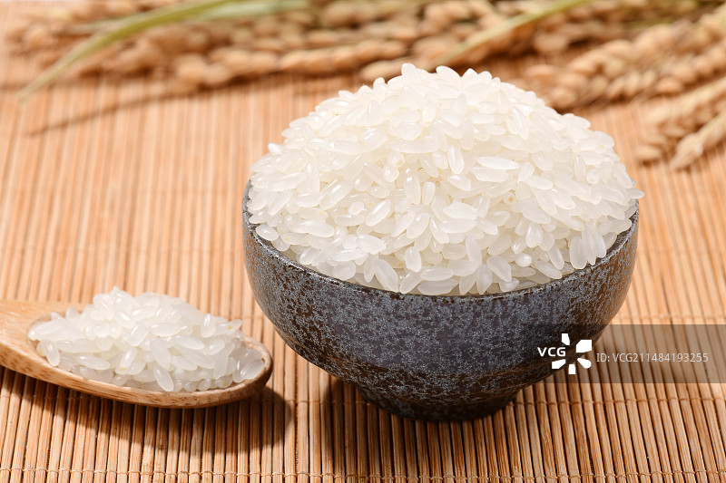 大米与稻穗图片素材