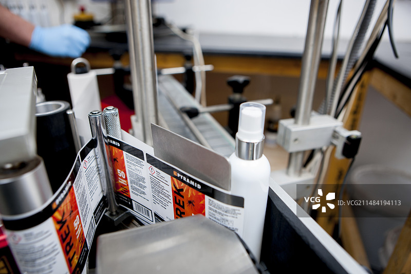 驱蚊剂生产图片素材