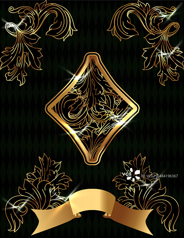 扑克牌中的方块A图片素材