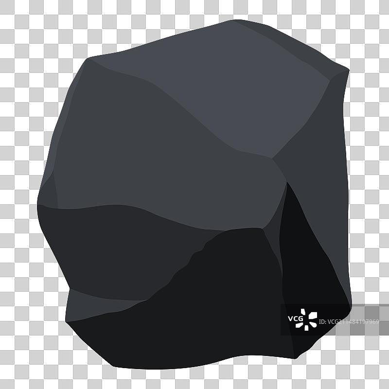 煤黑色矿产资源化石块图片素材