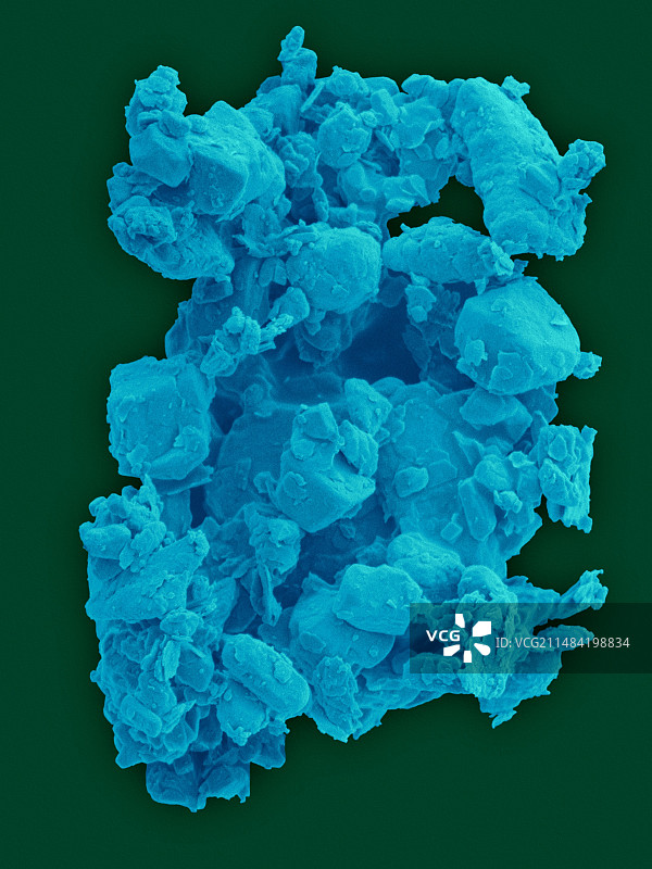 粉尘，扫描电子显微镜图片素材