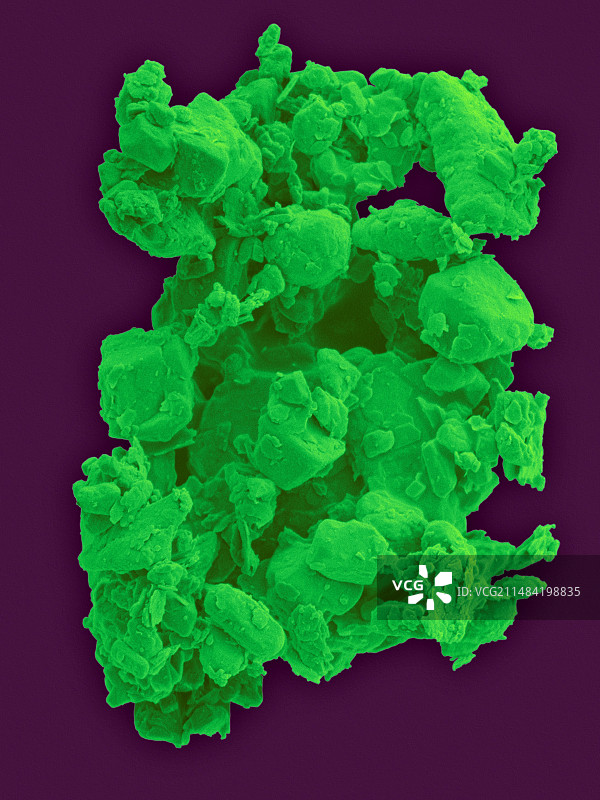 粉尘，扫描电子显微镜图片素材