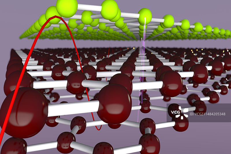 石墨烯光线互动插画图片素材