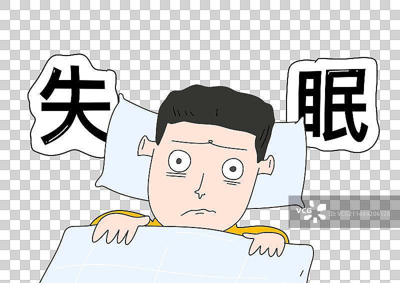 失眠的人图片素材